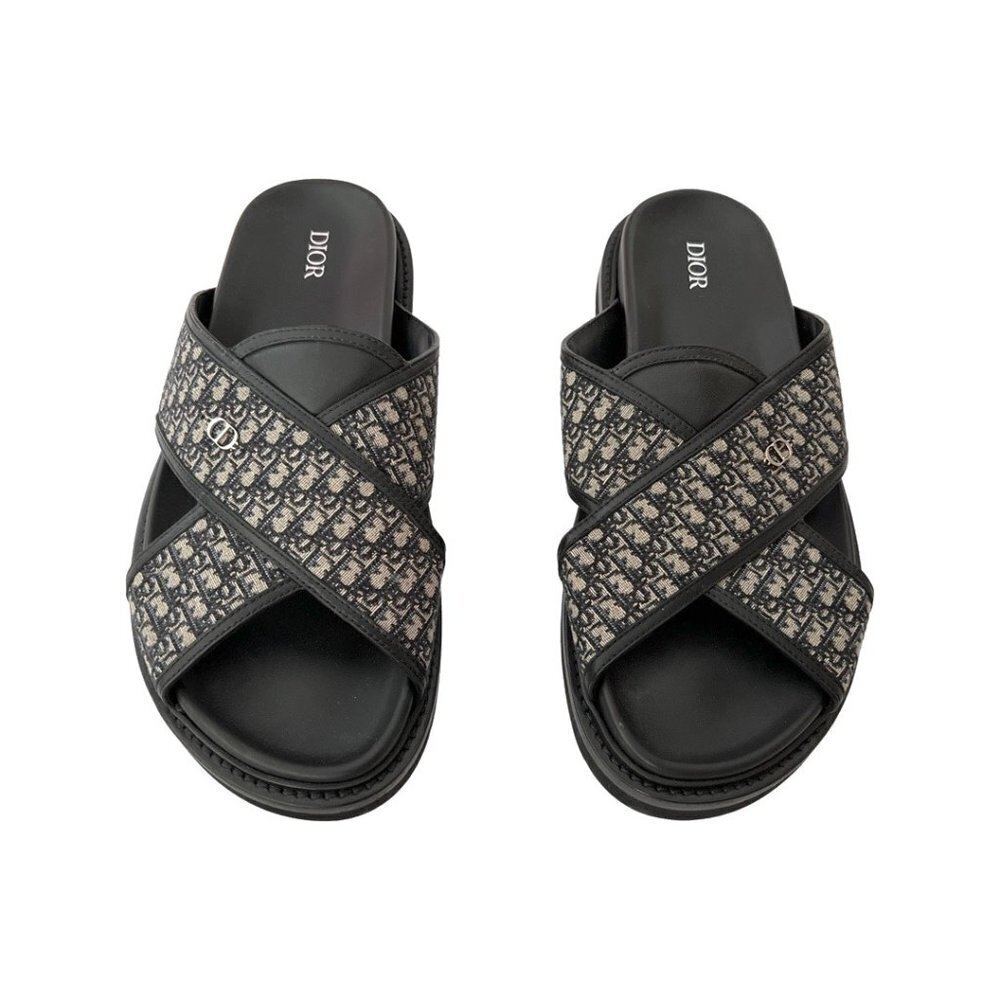 Dior Aqua Sandal Oblique Jacquard  size 45